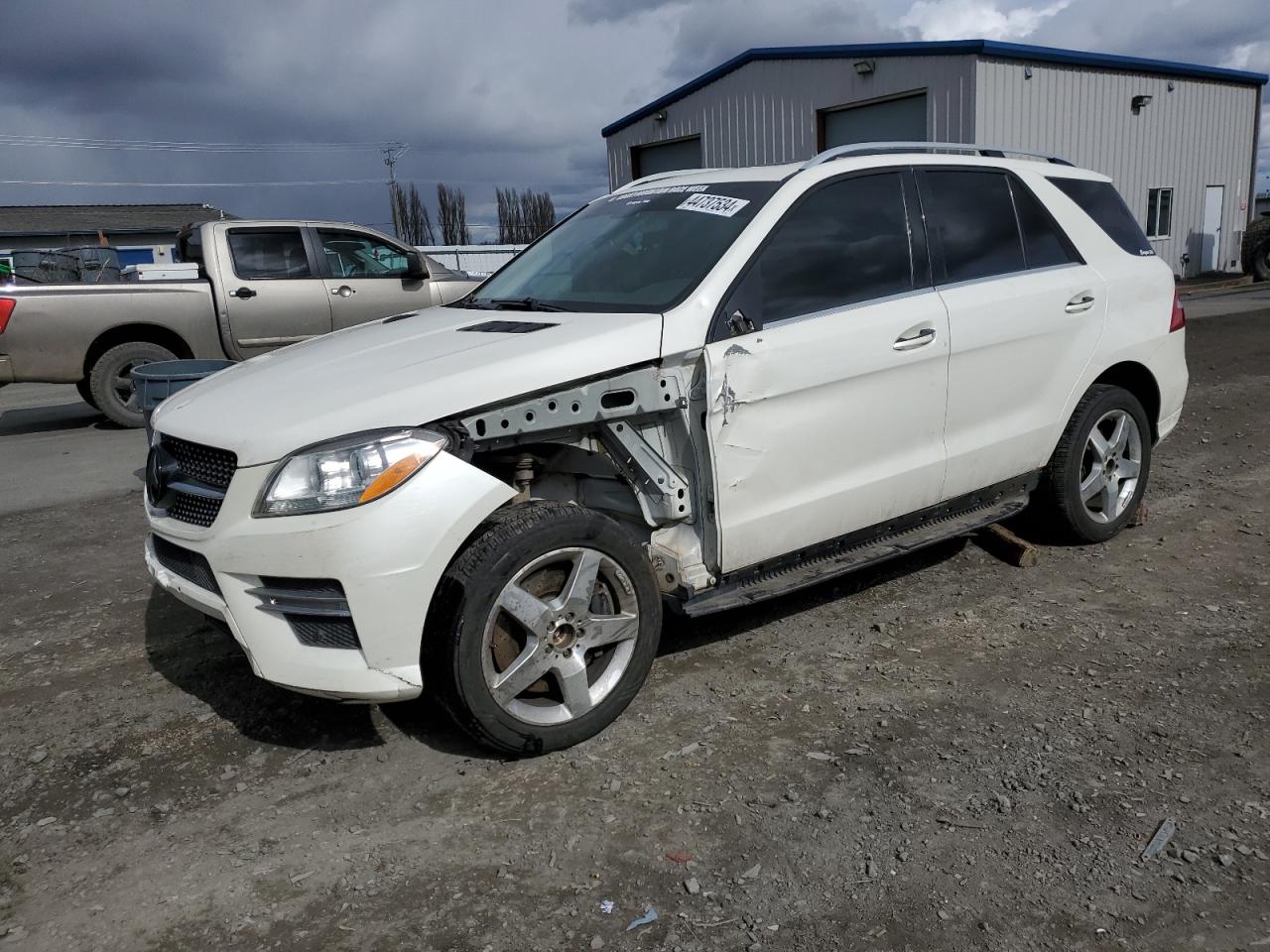 MERCEDES-BENZ ML 550 4MA 2013 white  gas 4JGDA7DBXDA151961 photo #1