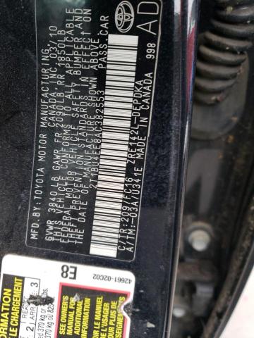 2010 TOYOTA COROLLA BA - 2T1BU4EE8AC382553
