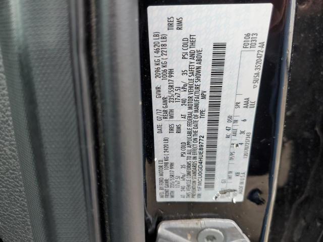 2017 FORD ESCAPE SE - 1FMCU0GD4HUE89772