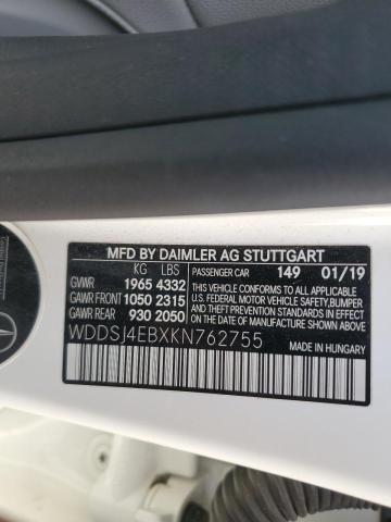 VIN WDDSJ4EBXKN762755 2019 Mercedes-Benz CLA-Class,... no.12