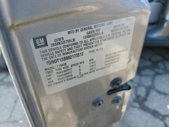 2008 Chevrolet Trailblazer Ls VIN: 1GNDT13S882173512 Lot: 46961904