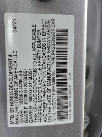 2021 HONDA ACCORD LX - 1HGCV1F18MA066785