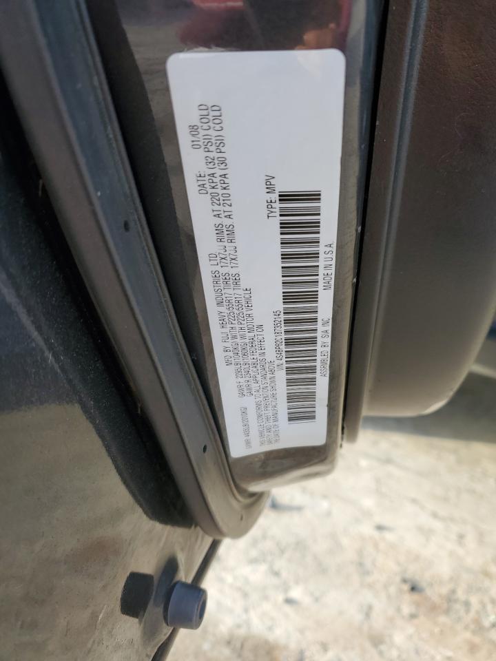 4S4BP62C187352145 2008 Subaru Outback 2.5I Limited