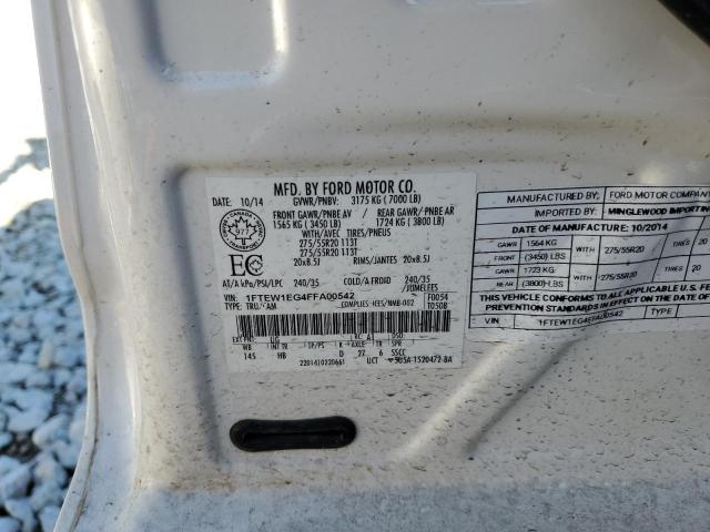 2015 FORD F150 SUPER - 1FTEW1EG4FFA00542