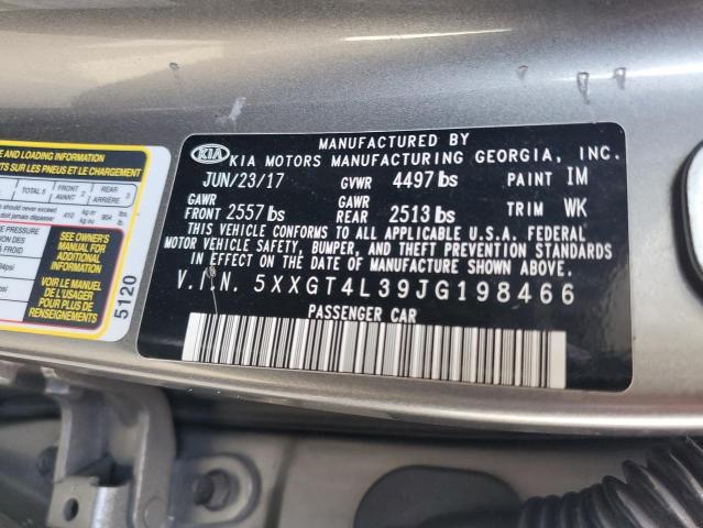 2018 Kia Optima Lx VIN: 5XXGT4L39JG198466 Lot: 48234274