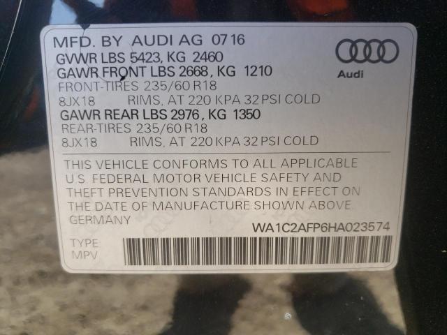 VIN WA1C2AFP6HA023574 2017 Audi Q5, Premium no.12