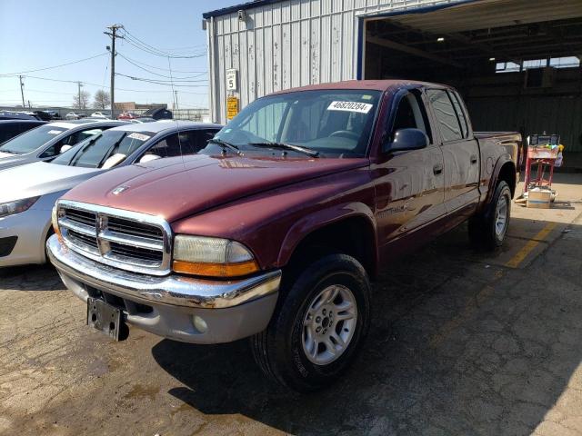 Lot #2473626187 2002 DODGE DAKOTA QUA salvage car