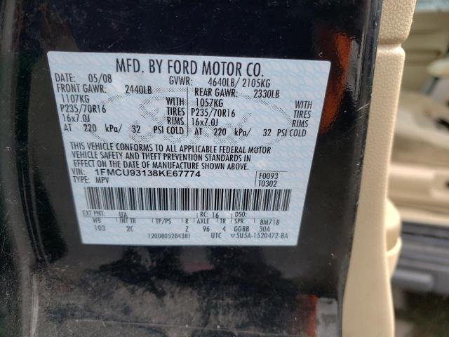 1FMCU93138KE67774 2008 Ford Escape Xlt