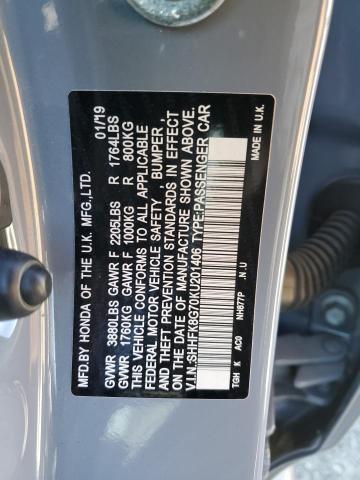 2019 HONDA CIVIC TYPE - SHHFK8G70KU201406