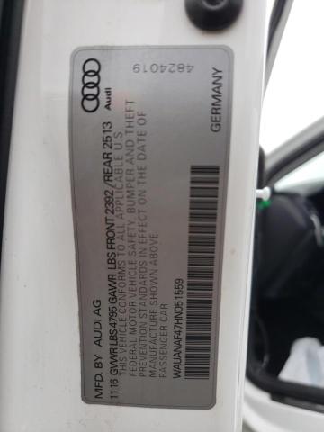 2017 AUDI A4 PREMIUM - WAUANAF47HN051559