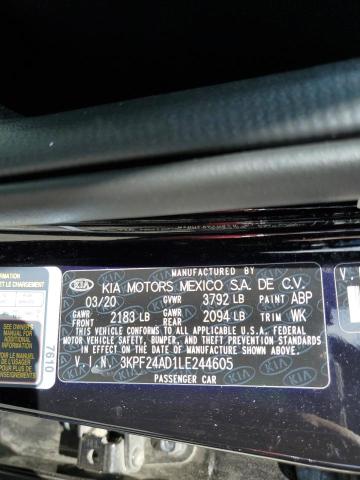 2020 KIA FORTE FE - 3KPF24AD1LE244605