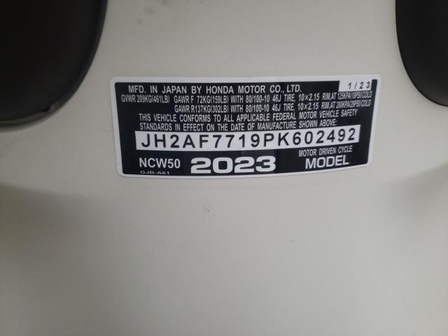 2023 HONDA NCW50 JH2AF7719PK602492