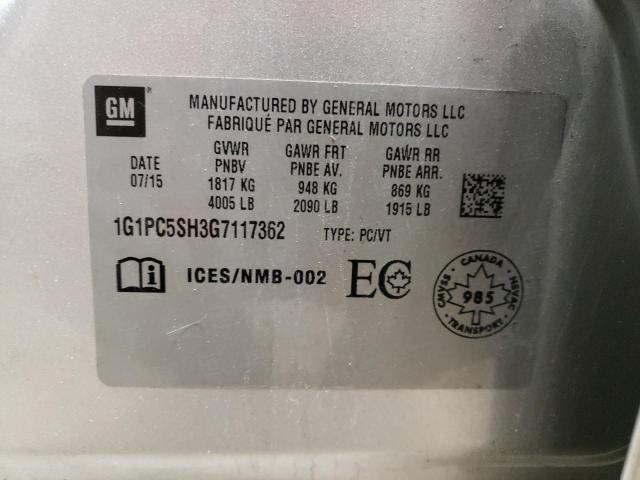 2016 CHEVROLET CRUZE LIMI - 1G1PC5SH3G7117362