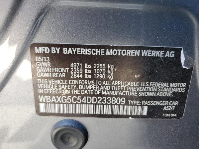 VIN WBAXG5C54DD233809 2013 BMW 5 Series, 528 I no.12