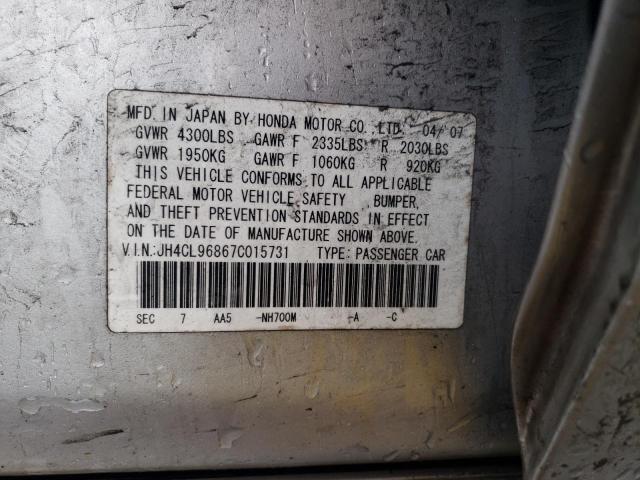 Lot #2440997143 2007 ACURA TSX salvage car