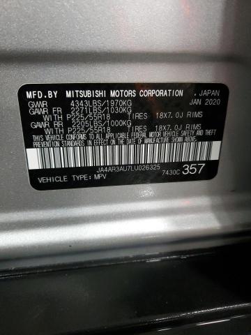 2020 MITSUBISHI OUTLANDER - JA4AR3AU7LU026325