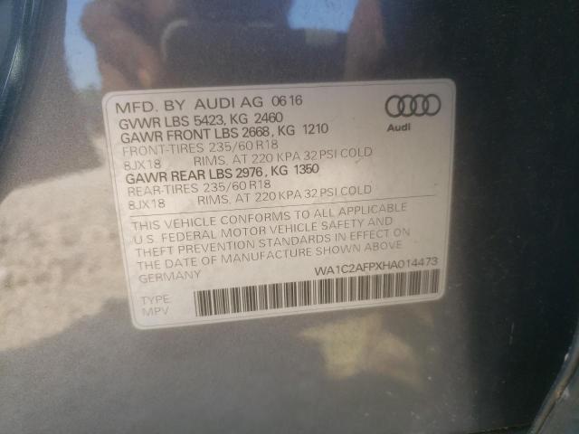 VIN WA1C2AFPXHA014473 2017 Audi Q5, Premium no.14