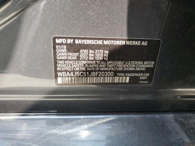 2018 BMW 440I GRAN - WBA4J5C51JBF20300