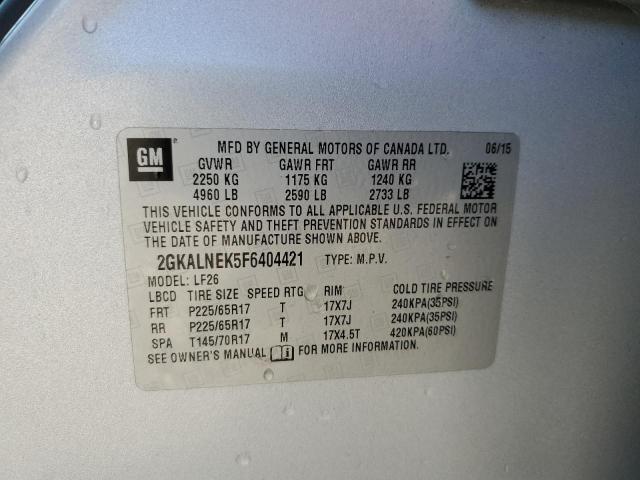 2015 GMC 15PASSBUS 2GKALNEK5F6404421