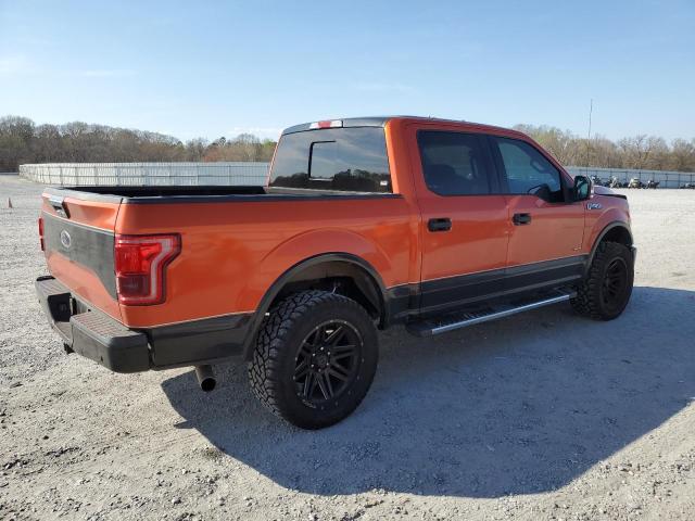 FORD F150 LARIA 2016 orange  gas 1FTEW1CG2GKD26478 photo #4