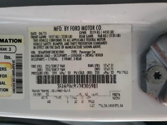 VIN 3FA6P0HR1DR305981 2013 Ford Fusion, SE no.12