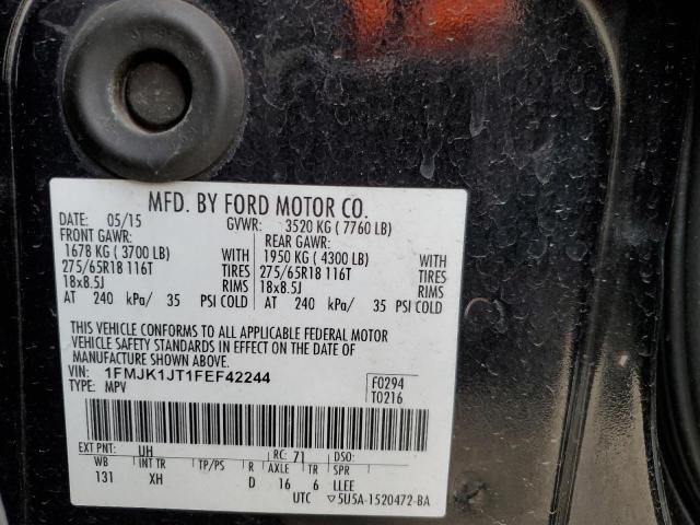 2015 Ford Expedition El Xlt VIN: 1FMJK1JT1FEF42244 Lot: 45127474