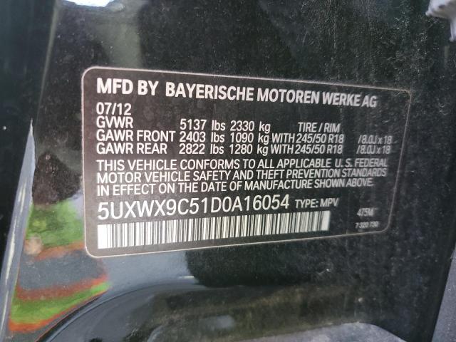 VIN 5UXWX9C51D0A16054 2013 BMW X3, Xdrive28I no.13