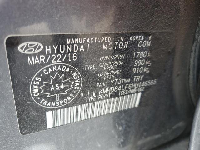 2017 HYUNDAI ELANTRA SE KMHD84LF6HU146565