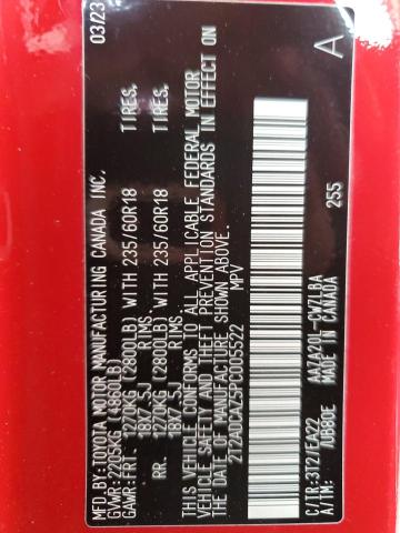 2023 LEXUS NX 250 2T2ADCAZ5PC005522
