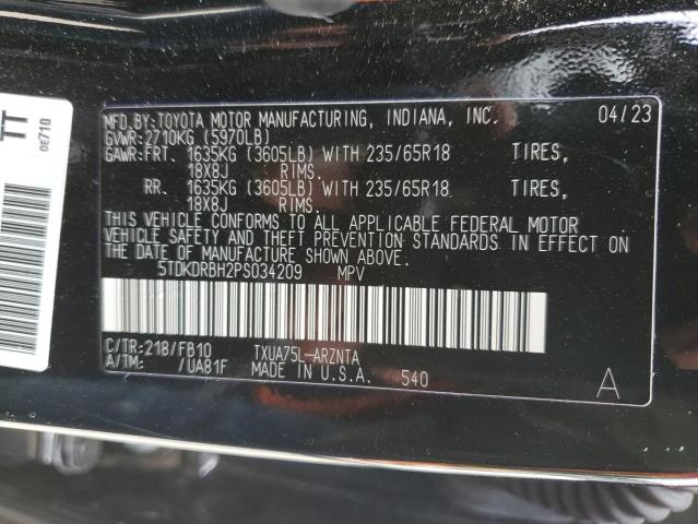 VIN 5TDKDRBH2PS034209 2023 Toyota Highlander, L no.13