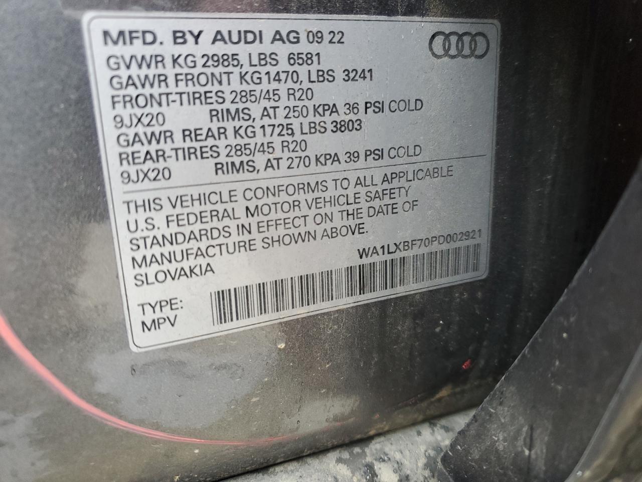 Lot #2487682798 2023 AUDI Q7 PREMIUM