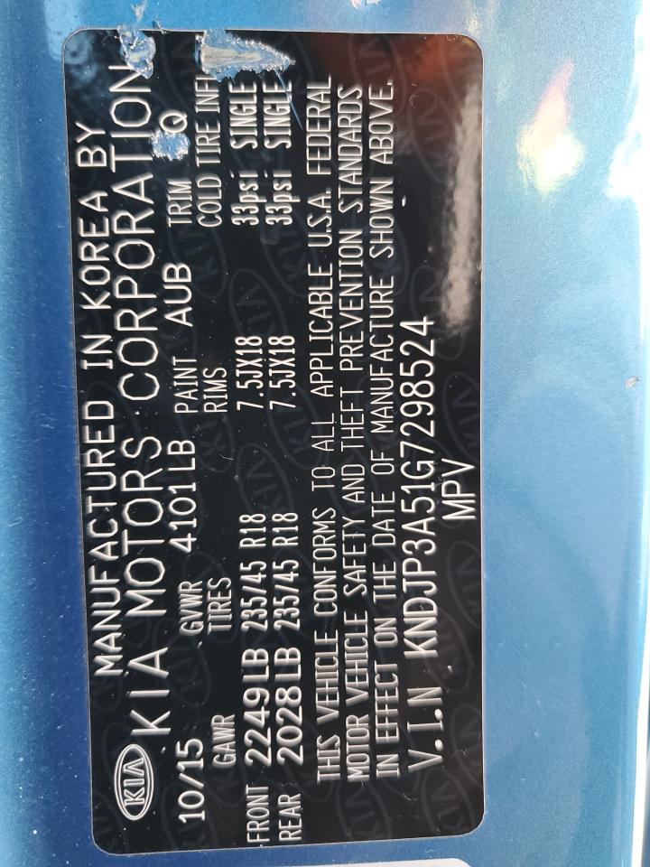 KNDJP3A51G7298524 2016 Kia Soul +