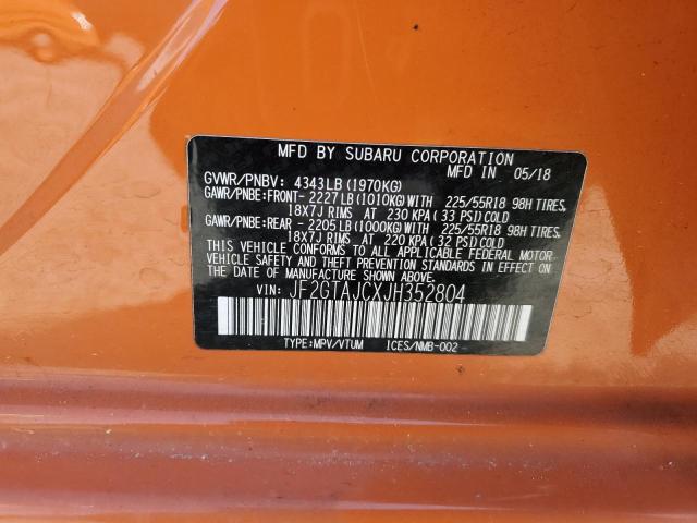 2018 SUBARU CROSSTREK - JF2GTAJCXJH352804