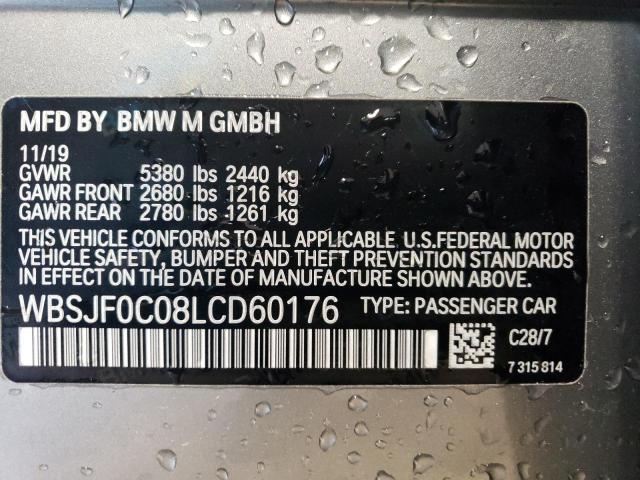 2020 BMW M5 Base VIN: WBSJF0C08LCD60176 Lot: 46998824