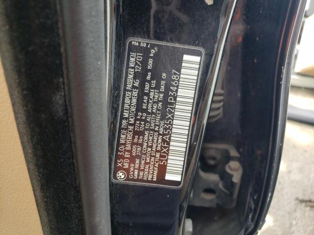 2002 BMW X5 3.0I VIN: 5UXFA535X2LP34687 Lot: 46626014