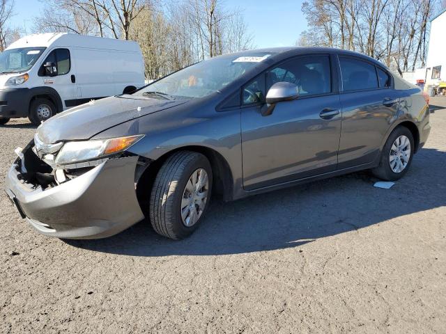 Image 1 of 2012 Honda Civic salvage vehicle - Lot #47597614 at Copart