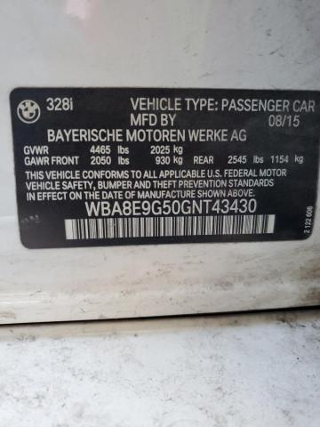 2016 BMW 328 I SULE WBA8E9G50GNT43430