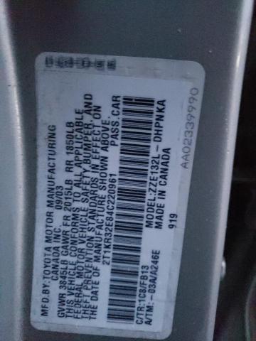 2004 Toyota Corolla Matrix Xr VIN: 2T1KR32E84C220961 Lot: 47204894