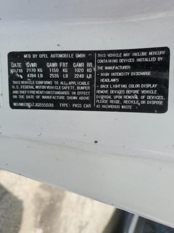 2018 BUICK CASCADA PR - W04WH3N57JG055038