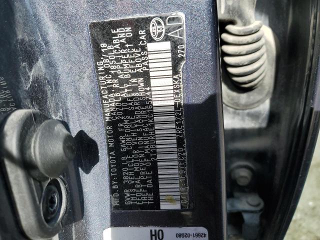 2019 TOYOTA COROLLA L - 2T1BURHE1KC165744