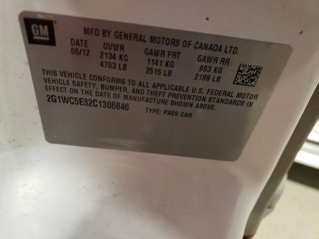 2012 Chevrolet Impala Ltz VIN: 2G1WC5E32C1306846 Lot: 48072964