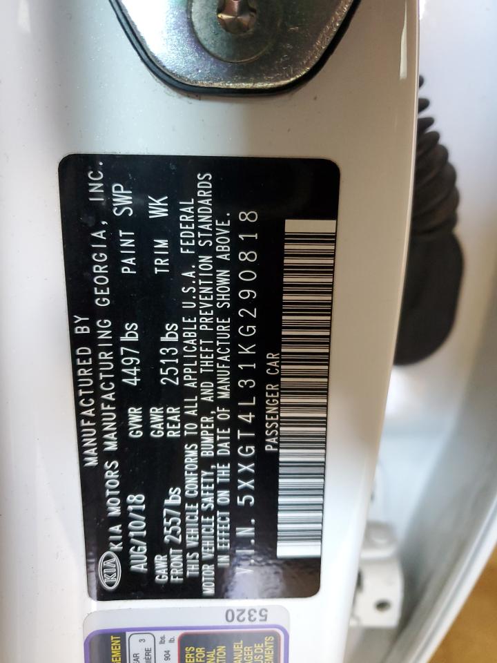 5XXGT4L31KG290818 2019 Kia Optima Lx