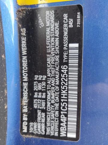 2017 BMW 440I - WBA4P1C51HK522546