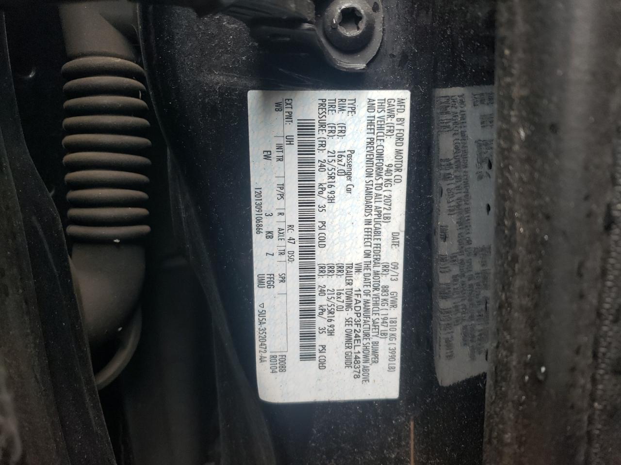 1FADP3F24EL148378 2014 Ford Focus Se