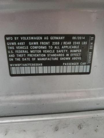 2015 VOLKSWAGEN CC SPORT - WVWBP7AN7FE803049