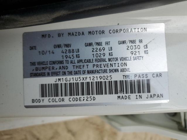 2015 Mazda 6 Sport VIN: JM1GJ1U5XF1219025 Lot: 46105904