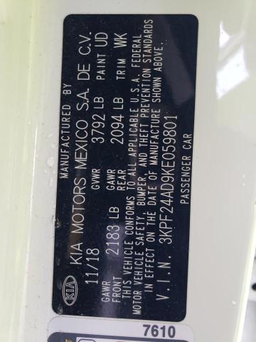 2019 KIA FORTE FE - 3KPF24AD9KE059801