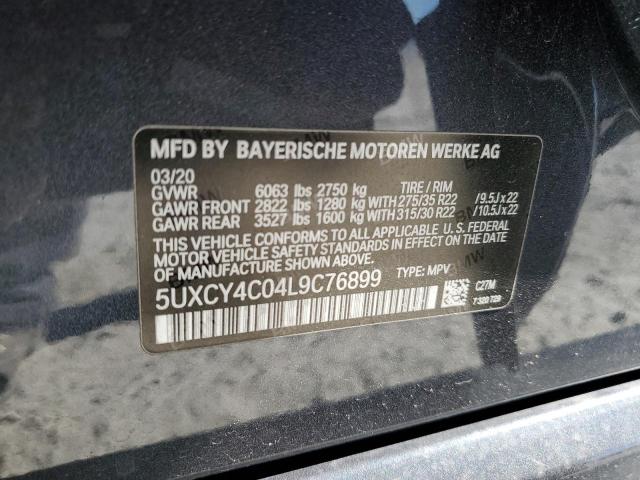  BMW X6 2020 Чорний