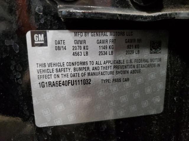 VIN 1G1RA6E40FU111032 2015 Chevrolet Volt no.12