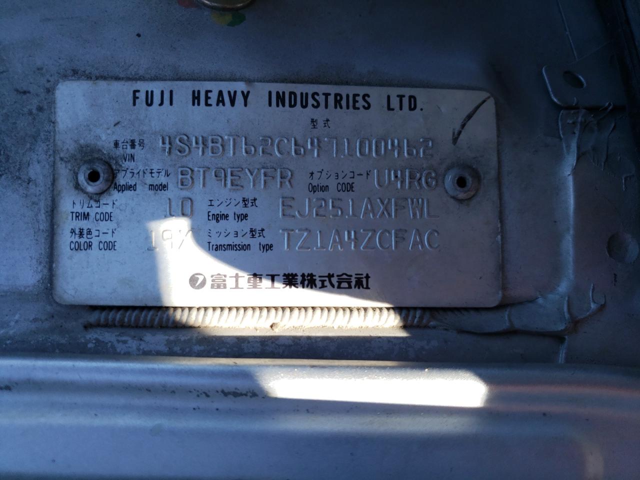 4S4BT62C647100462 2004 Subaru Baja Sport